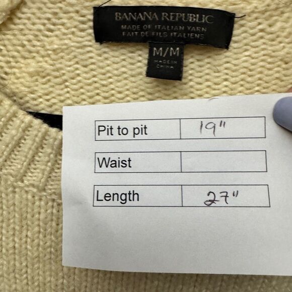 Banana Republic Wool Blend Sweater Beige - Picture 8 of 8